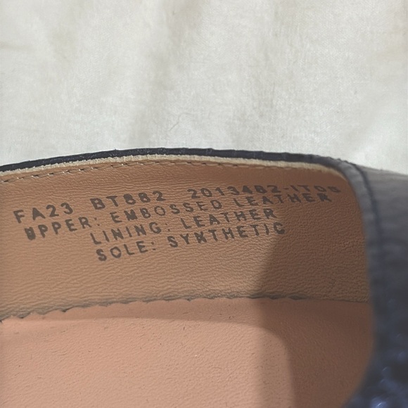 J Crew Collection pointed toe heels in Metallic snake-embossed leather BT882 NEW - Picture 6 of 8